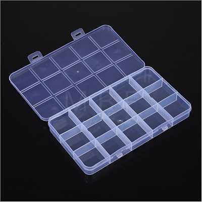Transparent Plastic Bead Containers CON-YW0001-10-1
