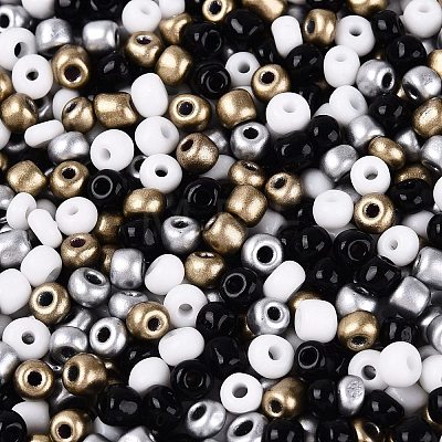 Opaque & Transparent Glass Seed Beads SEED-Q041-06F-1