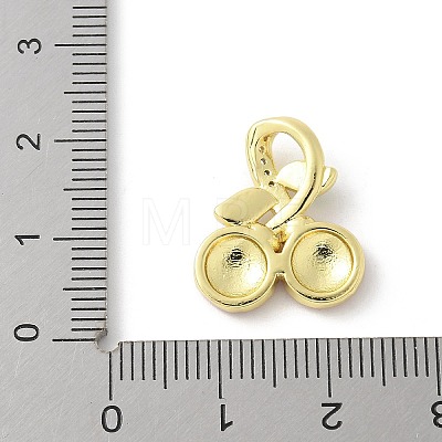 Brass Micro Pave Cubic Zirconia Pendants KK-P294-48G-1