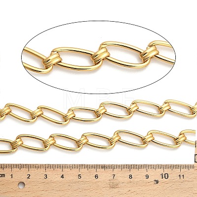 304 Stainless Steel Oval Link Chains CHS-G051-17G-1