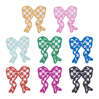8Pcs 8 Colors Polyester Clothing Patches DIY-TA0015-31-1