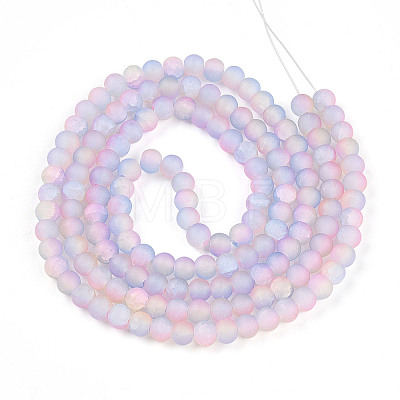 Crackle Glass Beads LS-X1-GLAA-N009-6mm-04-1