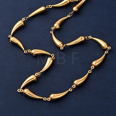 304 Stainless Steel Link Chain Necklaces for Women LS-NJEW-G178-01G-01-1
