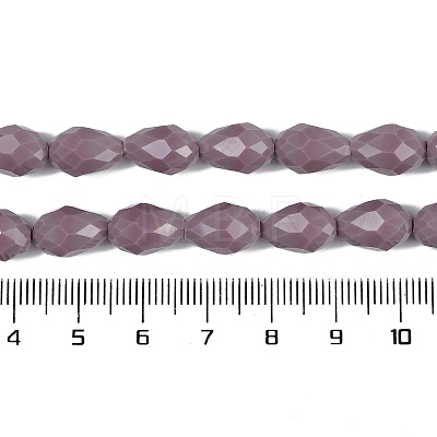 Opaque Solid Color Beads Strands EGLA-N013-P8mm-D09-1