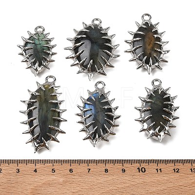 Natural Labradorite Big Pendants GG-CBA86DE-02P-1