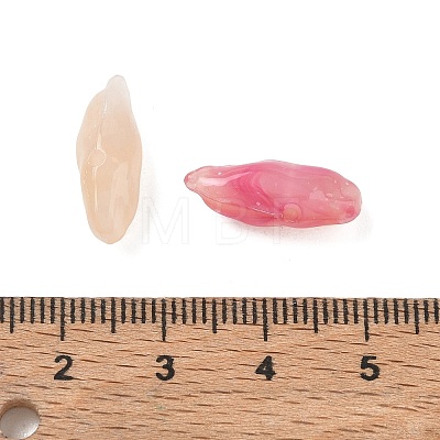 Two Tone Imitation Gemstone Style Acrylic Beads AC-CBA6852-01N-1