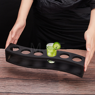 Bamboo Multi-Use 6 Holes Display Stands AJEW-WH0317-58A-1