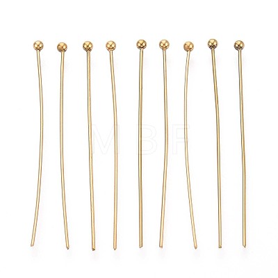 304 Stainless Steel Head Pins STAS-T065-45mm-20G-1