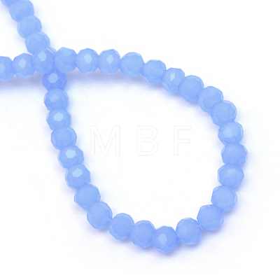 Imitation Jade Glass Bead Strands GLAA-R166-8mm-03D-1