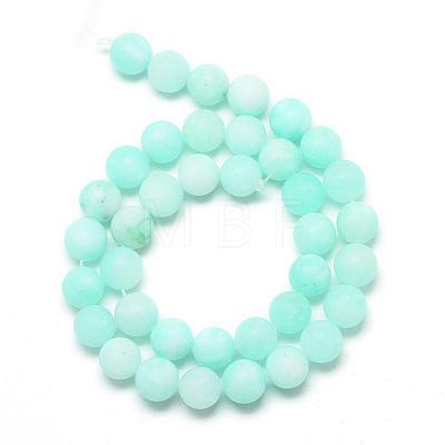 Natural White Jade Bead Strands G-R297-10mm-56-1