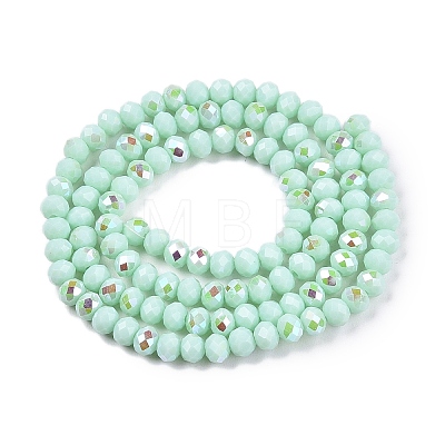 Electroplate Opaque Solid Color Glass Beads Strands LS-EGLA-A044-P3mm-L14-1