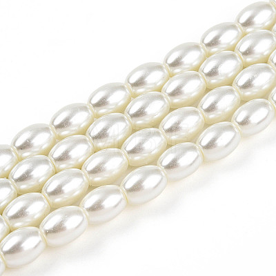 Baking Paint Pearlized Glass Pearl Bead Strands X-HY-T002-01A-02-1