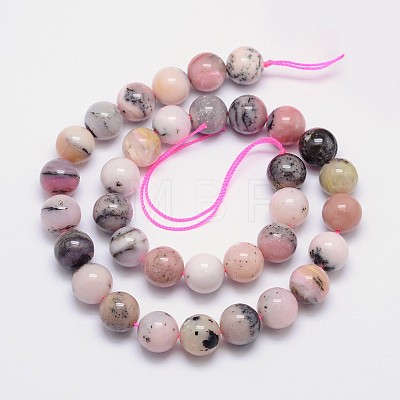 Round Natural Pink Opal Bead Strands G-I161-12mm-1