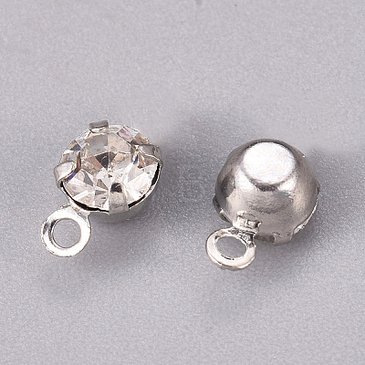 Brass Rhinestone Pendants X-RSB020NF-1