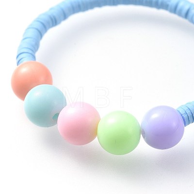 Kids Stretch Bracelets BJEW-JB04614-M-1