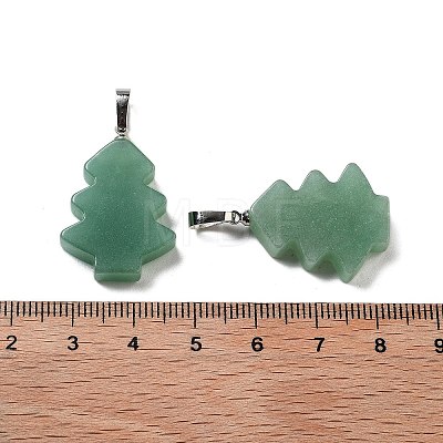 Natural Green Aventurine Pendants G-A203-01H-P-1