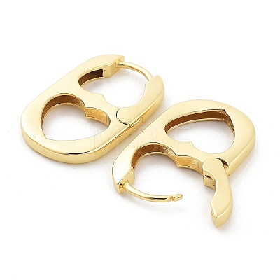 Heart Rack Plating Brass Hoop Earrings for Women KK-Z038-20G-1