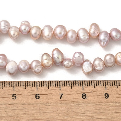 Natural Cultured Freshwater Pearl Beads Strands PEAR-A006-25B-1