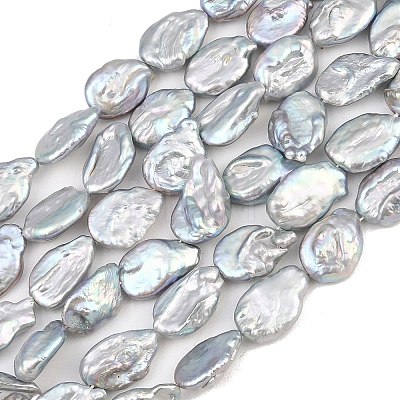 Dyed Natural Baroque Keshi Pearl Beads Strands PA-CBAFEE8-13-1