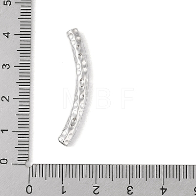 304 Stainless Steel Curved Tube Beads STAS-M071-03A-P-1