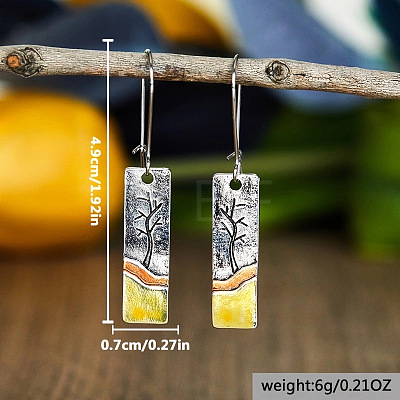 Alloy Dangle Earrings WG42B08-01-1