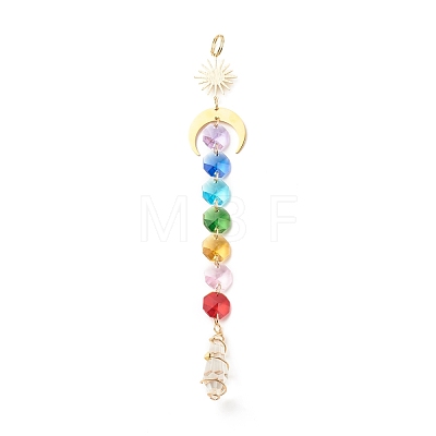 Sun Catcher Pendant Decorations X-HJEW-JM00670-1