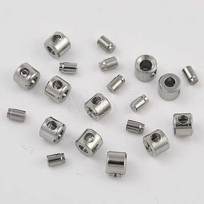 304 Stainless Steel Crimp Beads STAS-Z090-02P-1