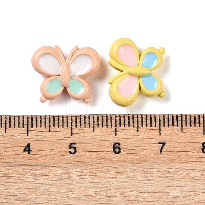 Column Rack Plating Spray Painted Alloy Beads with Enemal for Jewelry Making PALLOY-O004-11-1
