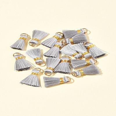 20Pcs Handmade Polycotton(Polyester Cotton) Tassel Decorations FIND-FS0003-27L-1