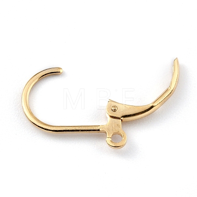 Brass Leverback Earring Findings KK-O131-09G-1