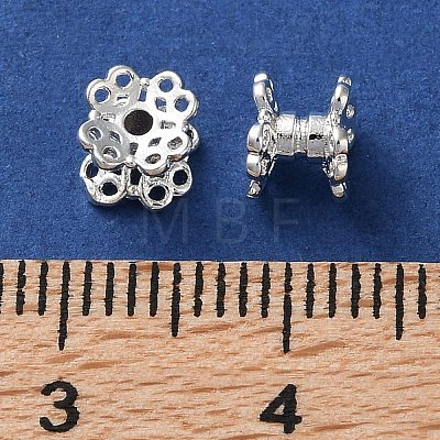 Rack Plating Brass Spacer Beads KK-F090-18S-1