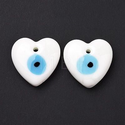 Handmade Evil Eye Lampwork Pendants LAMP-M014-05D-1