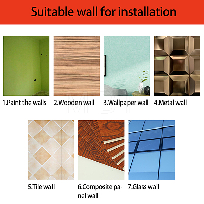 Acrylic Mirror Wall Stickers Decal DIY-CN0001-13B-N-1