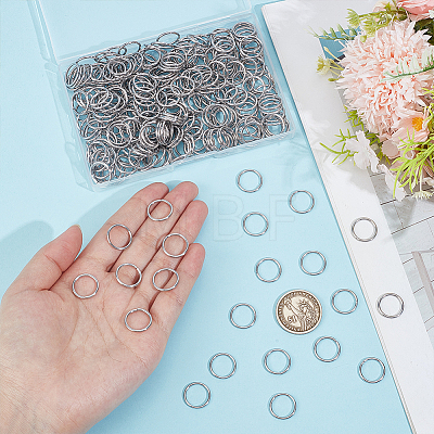 300Pcs 304 Stainless Steel Jump Rings STAS-ME0003-83-1