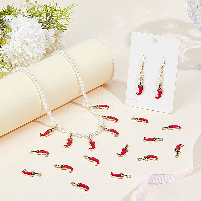 100Pcs Alloy Enamel Pendants FIND-UN0010-50-1