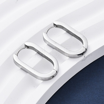 Tarnish Resistant 304 Stainless Steel Huggie Hoop Earrings STAS-H156-11C-P-1