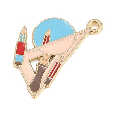 Back to School Alloy Enamel Pendants FIND-E054-02E-1