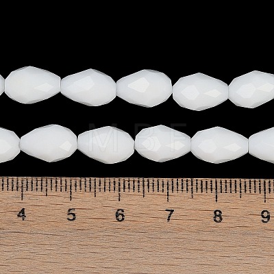 Opaque Solid Color Imitation Jade Beads Strands EGLA-N013-P8mm-D02-1