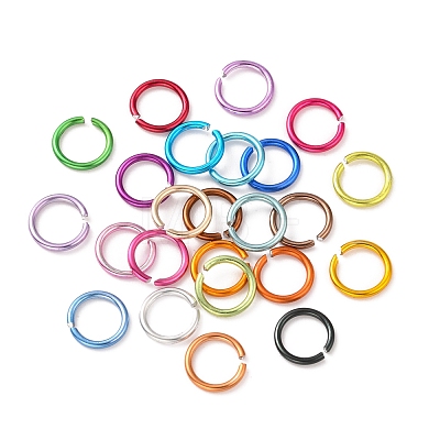 7224Pcs 24 Colors Aluminum Open Jump Rings ALUM-YW0001-02-1