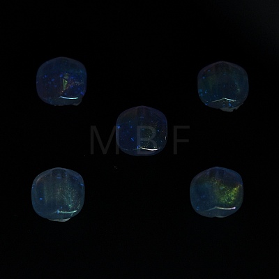 UV Plating Luminous Transparent Acrylic Beads OACR-P010-01B-1