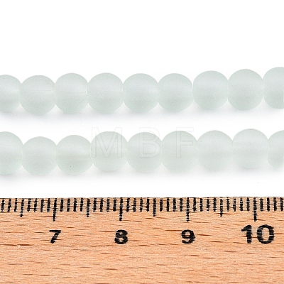 Transparent Glass Bead Strands GLAA-S031-6mm-29-1