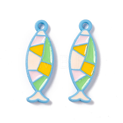 Alloy Enamel Pendants ENAM-D024-02B-1