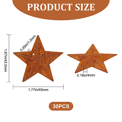 Rust Iron Pendants IFIN-GF0001-23-1