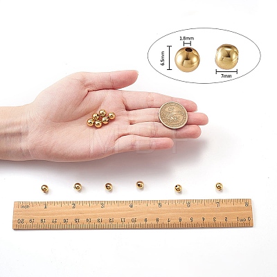 Brass Beads KK-SZ0001-12G-7mm-1