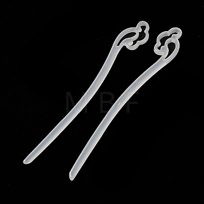 Opaque Acrylic Hair Sticks OHAR-C011-03H-1