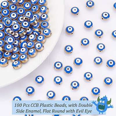  100Pcs CCB Plastic Beads FIND-NB0003-11B-1