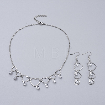 304 Stainless Steel Jewelry Sets SJEW-JS01077-03-1