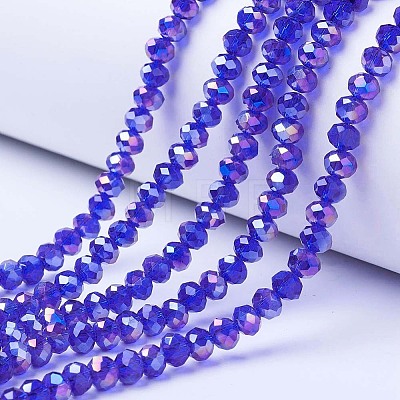 Electroplate Glass Beads Strands LS-EGLA-A034-T6mm-B15-1