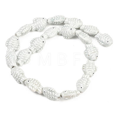 Handmade Porcelain Beads PORC-K010-08-06-1