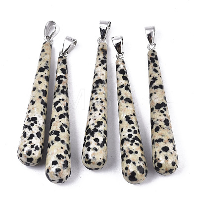 Natural Dalmatian Jasper Big Pendants G-S359-095-1